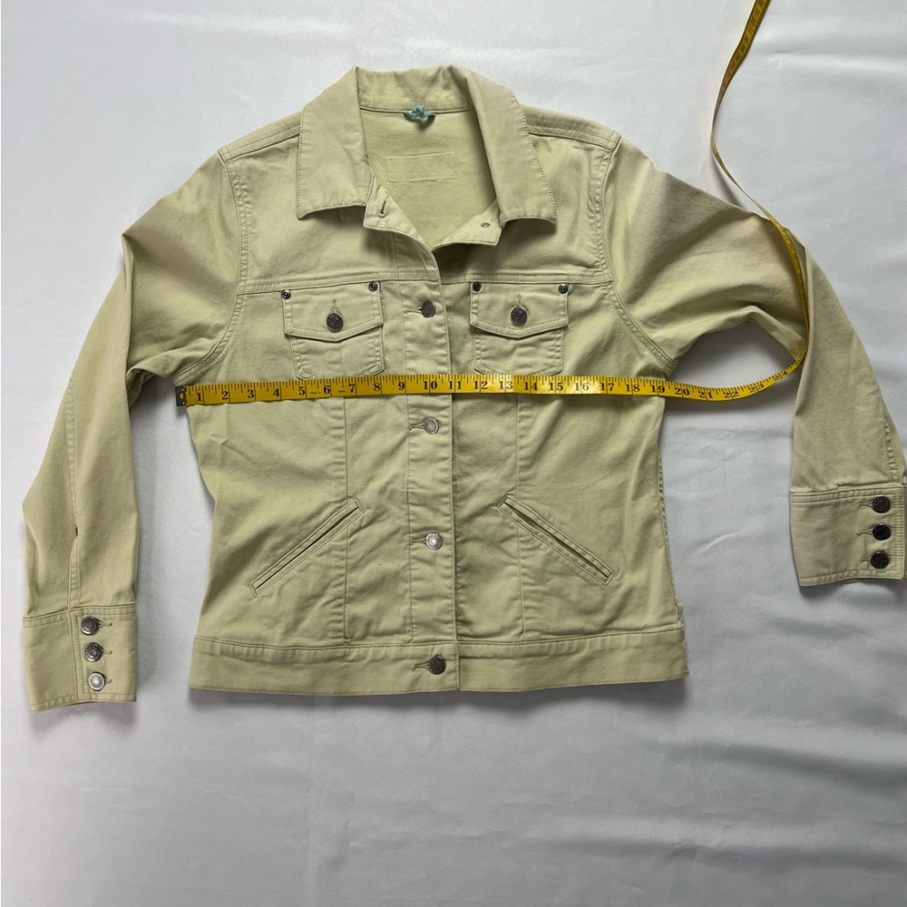 Eddie Bauer Green Cotton Western Jacket - Picture 5 of 10